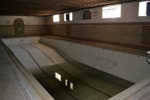 This pool will be restored for community use by day, and as a private retreat for traveling artists staying at the venue by night.