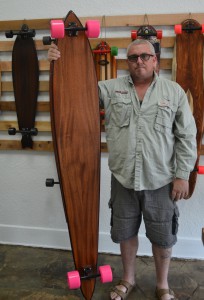 “The bigger it is, the easier it is to ride,” Hise said of longboards.