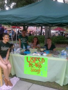 The pre-veterinary society had a table at "Woofstock," an event to fundraise through the Humane Society of Tampa Bay. They got the booth after making a $50 donation. 