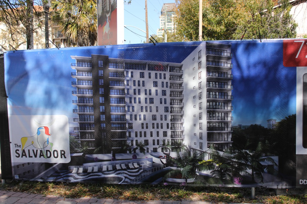 “The Salvador,” a 13-story condominium, will be built across from Residence Hall One, along Fifth Avenue S. In a few weeks, the buildings currently standing on the location will be demolished to make way for the condos. 