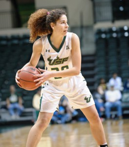 In her first season with the Bulls, Laura Ferreira is averaging 8.2 points, 4.5 rebounds per game and has made the second most three-point shots on the team.