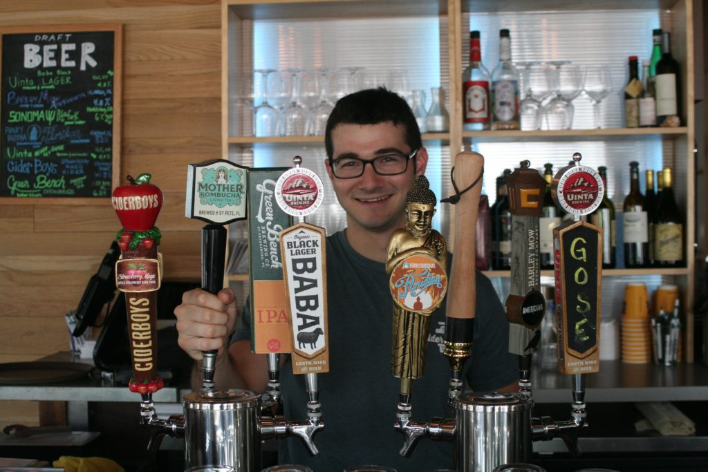 Refreshing Pint: While you’re there, try a pint of Mother Kombucha poured by one of the friendly waiters. 