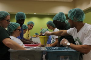 USF St. Petersburg’s Office of Leadership and Student Organizations packaged 10,368 meals for hungry children in Pinellas County. The organization seeks to develop leadership skills through civil engagement. The organization had a role in bringing TedX to the USFSP campus in the Spring, 2016.