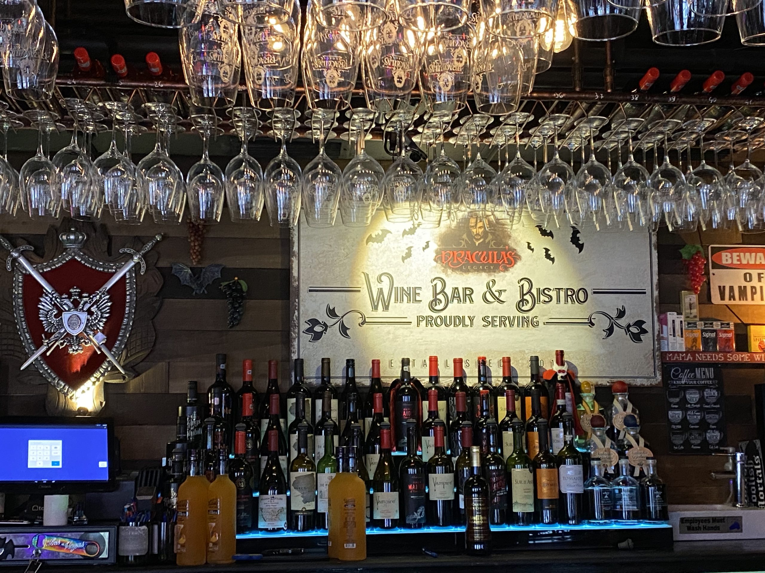 Owners infuse Romanian history to Draculathemed wine bar in downtown