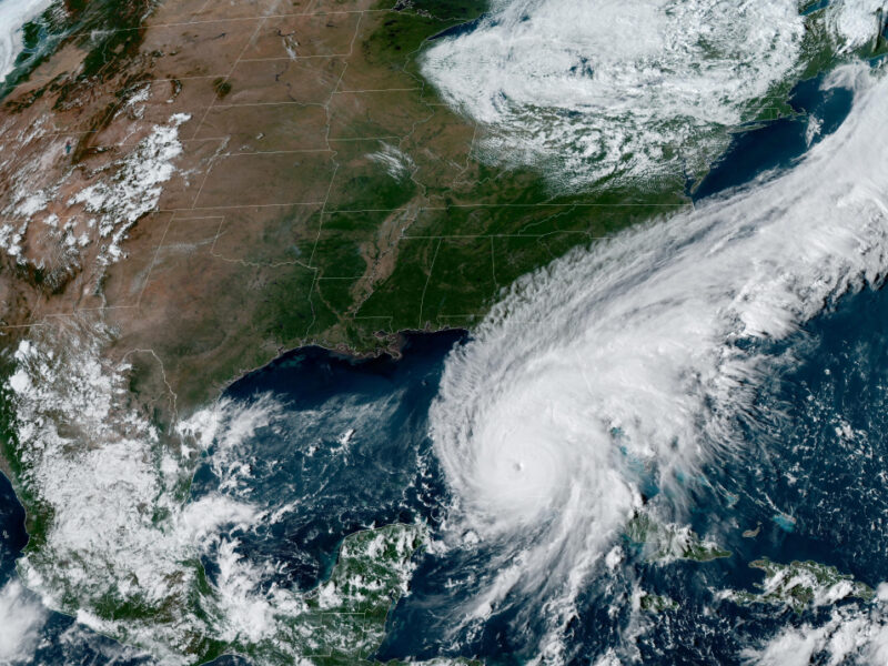 Satellite imagery of Hurricane Ian taken on September 27th, the day before it offically made landfall in Florida.